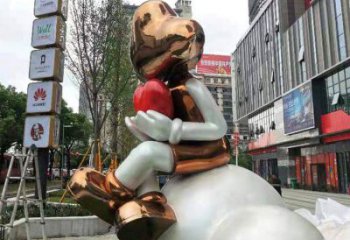 創意卡通人雕塑廠家  廣場小品 公園不銹鋼卡通人雕塑廠