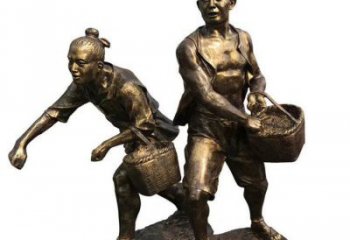 戶外農(nóng)耕雕塑廠家  公園擺件 街頭農(nóng)耕雕塑廠