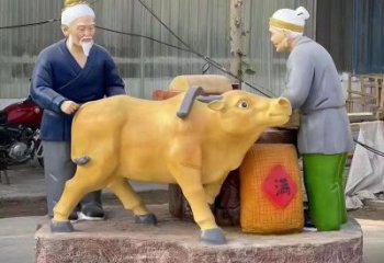 仿古農(nóng)耕雕塑廠家 草地小品 房地產(chǎn)農(nóng)耕雕塑擺件