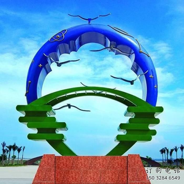 異形群鳥雕塑廠家 現(xiàn)代小品  廣場不銹鋼群鳥雕塑擺件