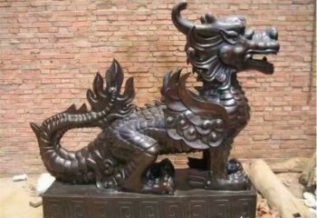 仿古貔貅雕塑廠家  企業小品 房地產貔貅雕塑擺件