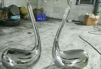 廣場(chǎng)家禽雕塑廠家  公園小品  鏡面不銹鋼家禽雕塑擺件