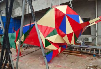 幾何牛雕塑生產(chǎn)制作