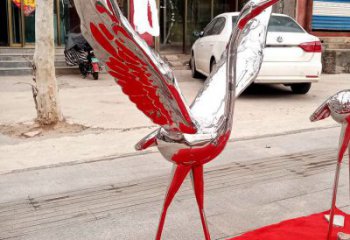 飛行鶴不銹鋼雕塑