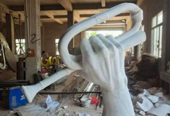 吹號(hào)雕塑廠家 革命文化主題 不銹鋼廣場(chǎng)雕塑擺件