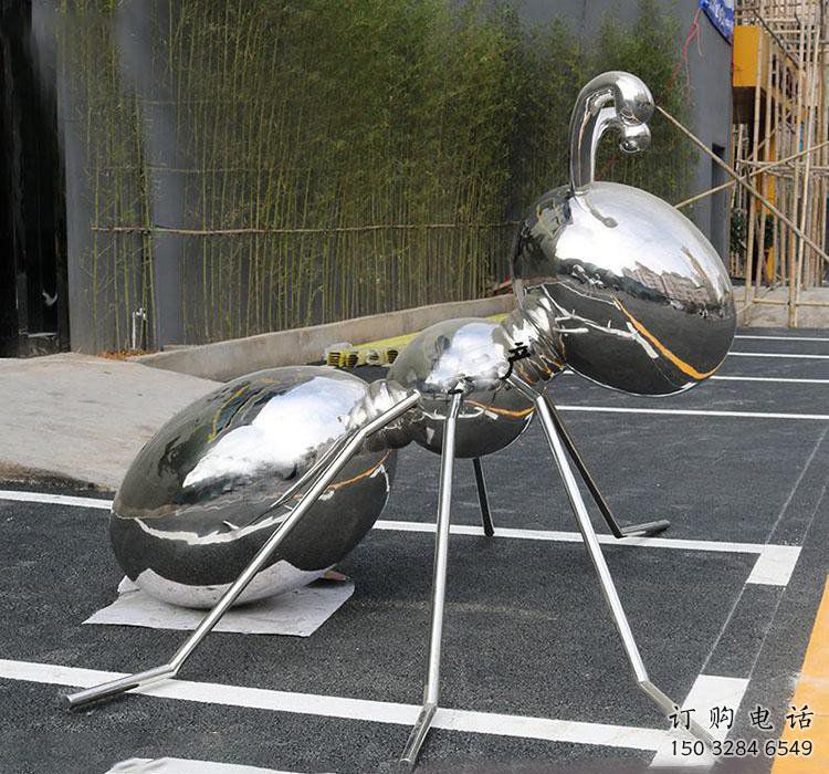 螞蟻雕塑廠 不銹鋼鏡面動物雕塑廠家