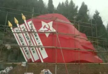 五星紅旗雕塑廠家 選定不銹鋼材質雕塑加工廠