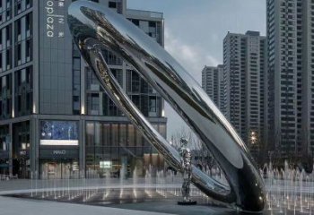 噴泉雕塑廠，圓環噴泉雕塑，不銹鋼圓環噴泉雕塑廠家