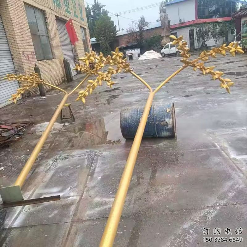 園林水稻雕塑加工廠家 城市廣場雕塑 步行街擺件