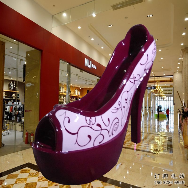 提供城市高跟鞋雕塑 風(fēng)景區(qū)彩繪雕塑 抽象擺件雕塑