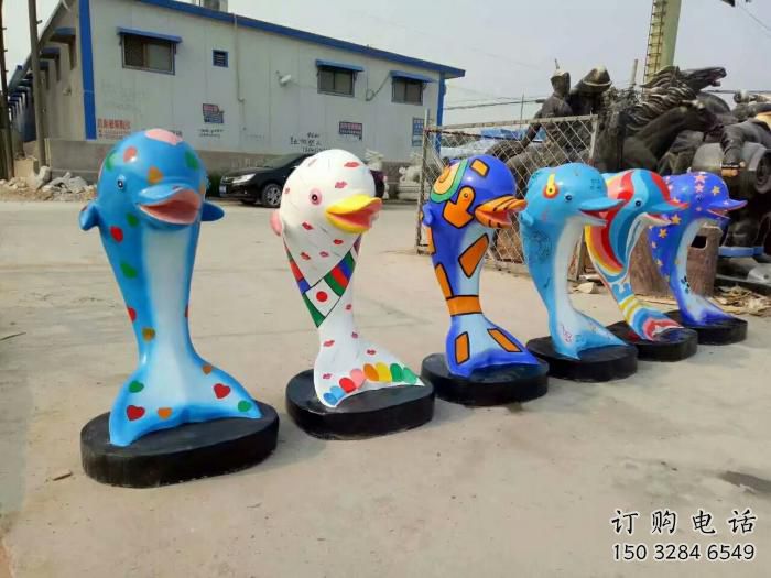 風景區海豚雕塑供應商 售樓處廣場雕塑 仿古擺件