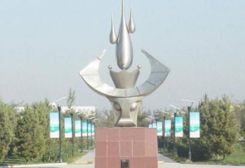 不銹鋼仿真牛頭雕塑 酒店公園雕塑 風景區擺件