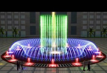 戶外噴泉雕塑，燈光數(shù)控效果，公園噴泉雕塑廠