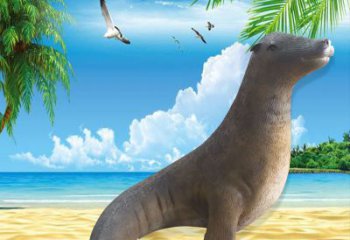 公園海豹雕塑價格 酒店門口雕塑 彩繪擺件