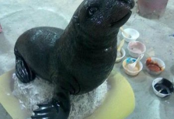 商場海豹雕塑價格 仿真雕塑 店門口小品