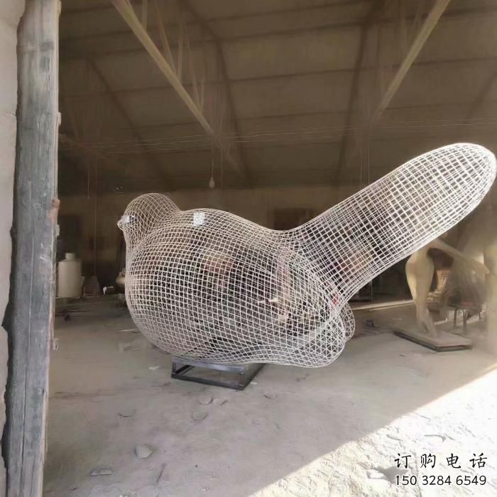 江西庭院鳥類雕塑，動物小品，網格工藝