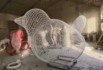 湖南小區鳥類雕塑，抽象系列，網格工藝