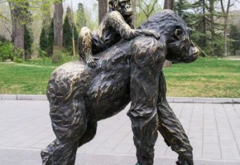 重慶仿真黑猩猩雕塑 酒店公園雕塑 風景區擺件