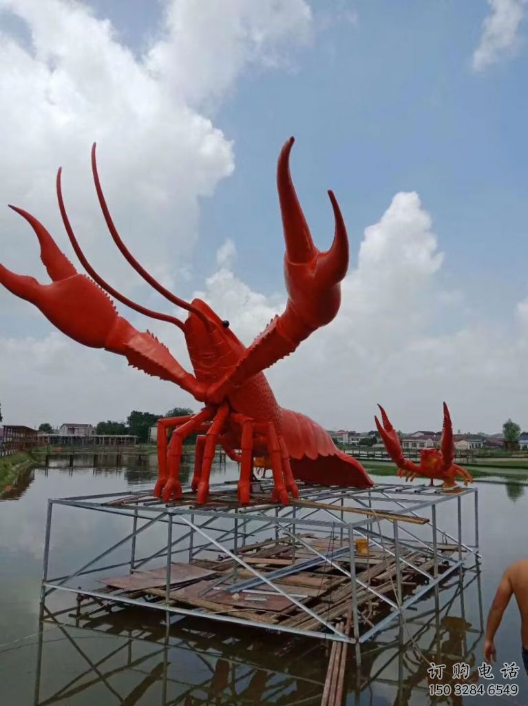 常用仿真龍蝦雕塑 酒店公園雕塑 風景區擺件