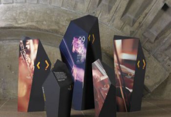 指用公園精神堡壘雕塑 戶外標識雕塑 抽象文化雕塑