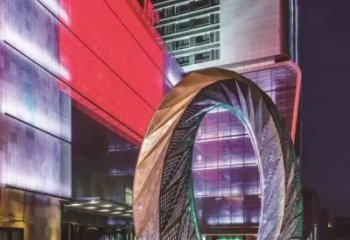 定制街頭精神堡壘雕塑 大型別墅區(qū)標(biāo)識雕塑 鋼管文化雕塑