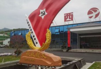 黨徽雕塑生產(chǎn)廠家，革命黨建雕塑，黨建擺件