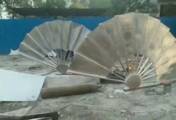 預(yù)定抽象扇子雕塑 啞光景觀雕塑 室內(nèi)扇形雕塑