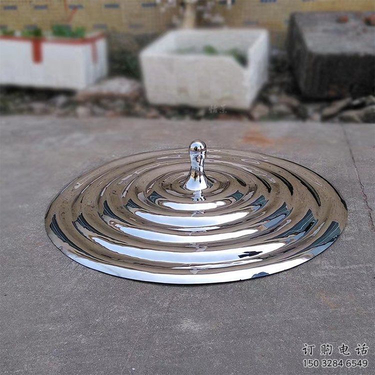 公園水珠雕塑生產商 鏡面公園雕塑 淚滴雕塑