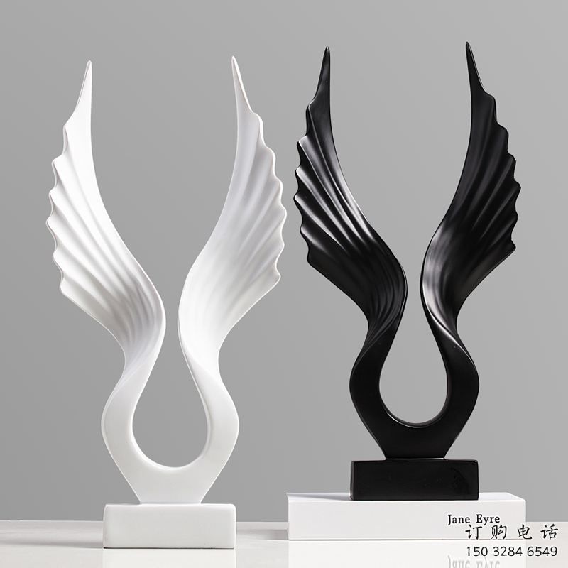 景區(qū)翅膀雕塑廠家制作，公園歐式雕塑，鐵藝材質(zhì)