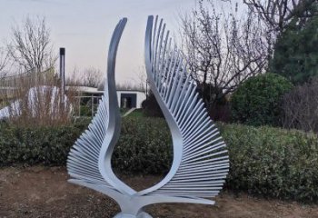 幼兒園翅膀雕塑生產(chǎn)廠家，鐵藝文化雕塑，鑄造制作
