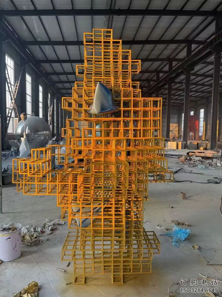 異形魔方雕塑生產(chǎn)廠家 現(xiàn)代校園小品 校園雕塑