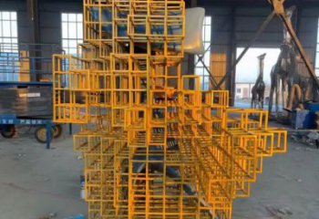 生產景觀魔方雕塑 彩繪剪紙小品 校園雕塑制作