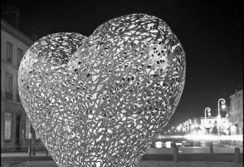 愛心鏤空雕塑廠家 創意企業雕塑 公園雕塑