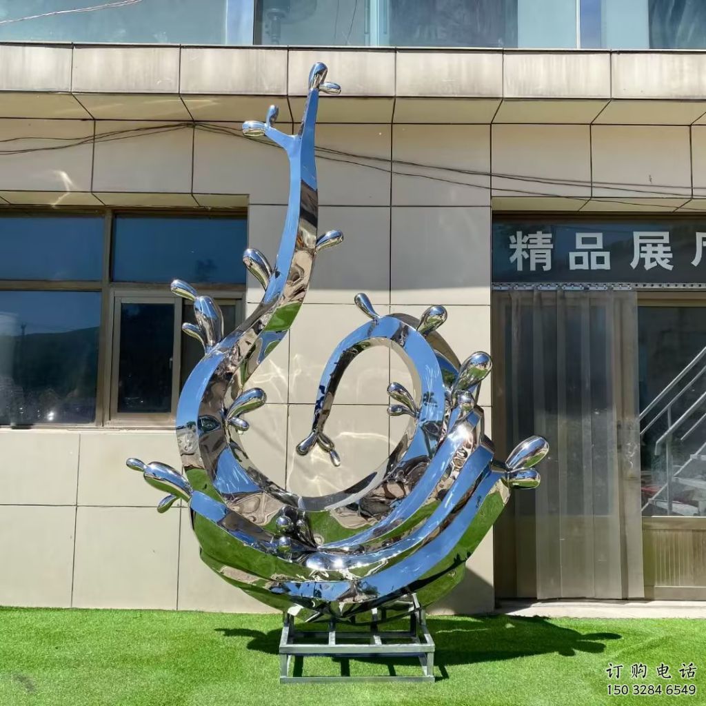 加工景觀浪花雕塑 仿真海浪雕塑 景觀波浪雕塑價格