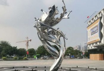 步行街浪花雕塑生產(chǎn)廠家 游樂(lè)場(chǎng)海浪雕塑 鑄造波浪雕塑