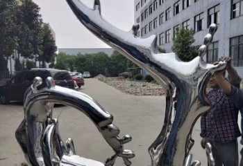 預用公園浪花雕塑 戶外海浪雕塑 抽象波浪雕塑生產