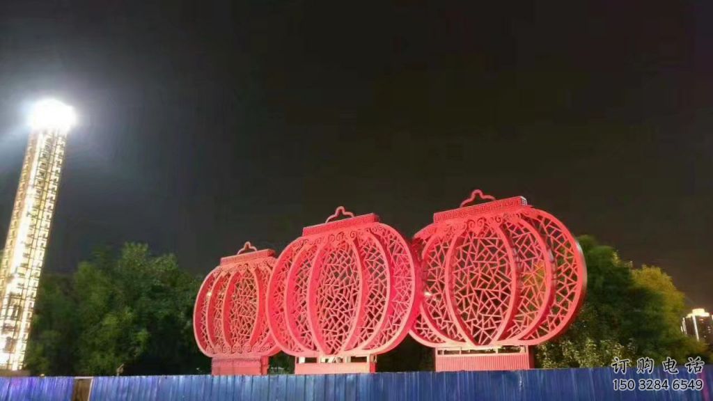 景觀燈籠雕塑預(yù)定廠家 烤漆大型雕塑 酒店雕塑