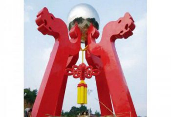 燈籠雕塑預用廠家 景觀雕塑 噴漆雕塑效果