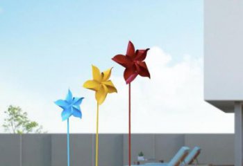 房地產(chǎn)風(fēng)車雕塑廠家小品 現(xiàn)代風(fēng)動雕塑 幾何旋轉(zhuǎn)雕塑