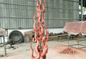 室內火焰雕塑制作流程 仿真景觀擺件 大型雕塑