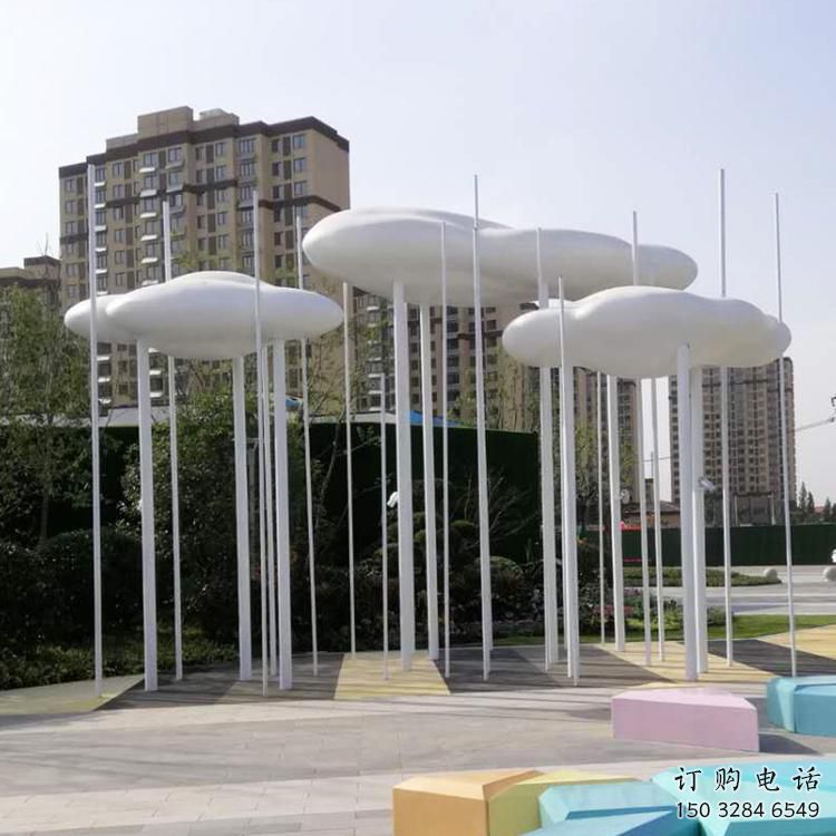 酒店云朵云梯雕塑廠家，鍍金歐式雕塑，仿古擺件