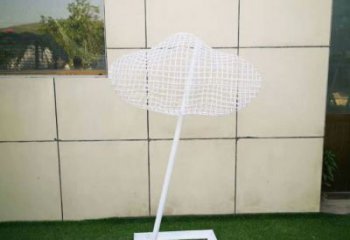 仿真云梯雕塑 電鍍現(xiàn)代梯子雕塑 部隊云朵雕塑生產商