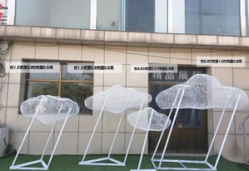 鏤空云梯雕塑 噴水園林梯子雕塑 住宅小區(qū)云朵雕塑生產(chǎn)制作廠家