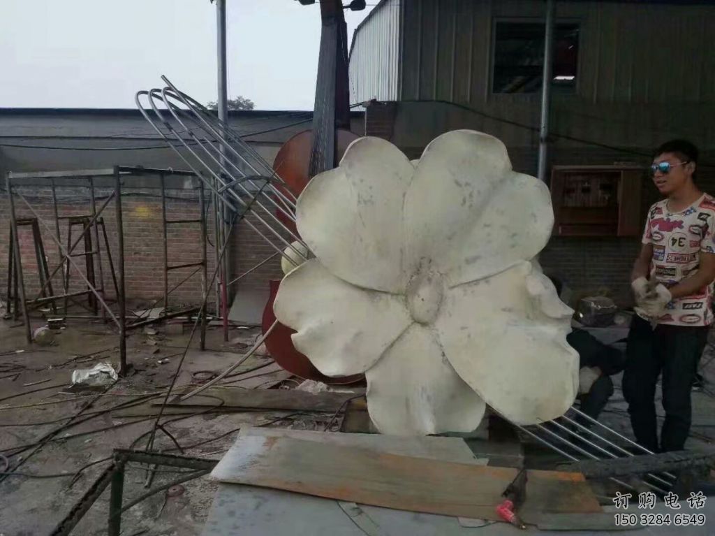 預定幾何指環雕塑 發光公園戒指環雕塑 大門口標識雕塑制作