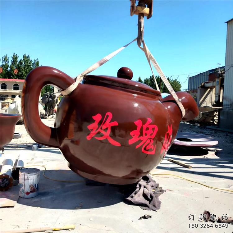 彩繪天壺雕塑廠家 電鍍現(xiàn)代懸空雕塑 公園流水雕塑