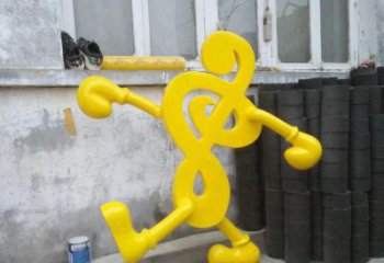 抽象音符雕塑廠家 烤漆大型擺件 歐式雕塑