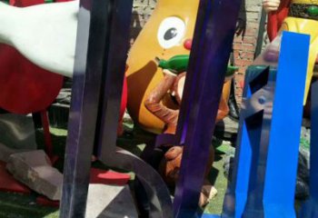 草地音符雕塑廠家 現代校園小品 大型雕塑