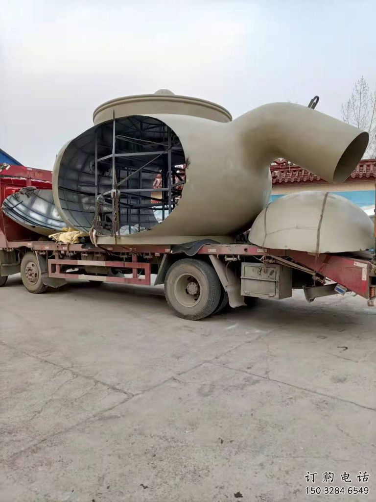 鏤空天壺雕塑加工商 噴水園林懸空雕塑 住宅小區流水雕塑