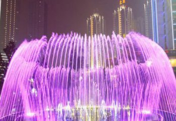 變頻程控噴泉雕塑，高噴循環(huán)噴水方式設計