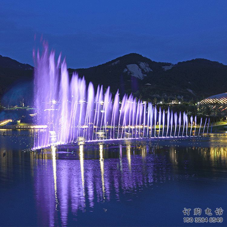 制造噴泉雕塑，燈光數控效果，程控配置結構